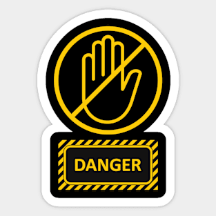 DO NOT TOUCH - DANGER Sticker